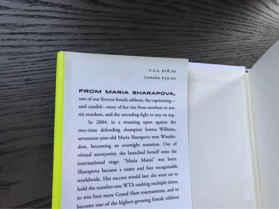 Maria Sharapova autobiography - photo 3