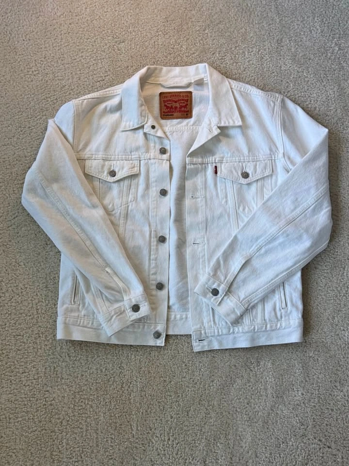 Levi's White Denim Trucker Jacket