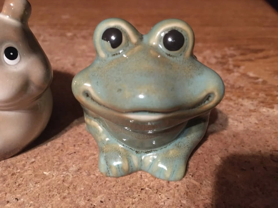 LOT OF 3 VINTAGE ANIMAL CANDLES FROG SNAIL TURTLE - photo 2