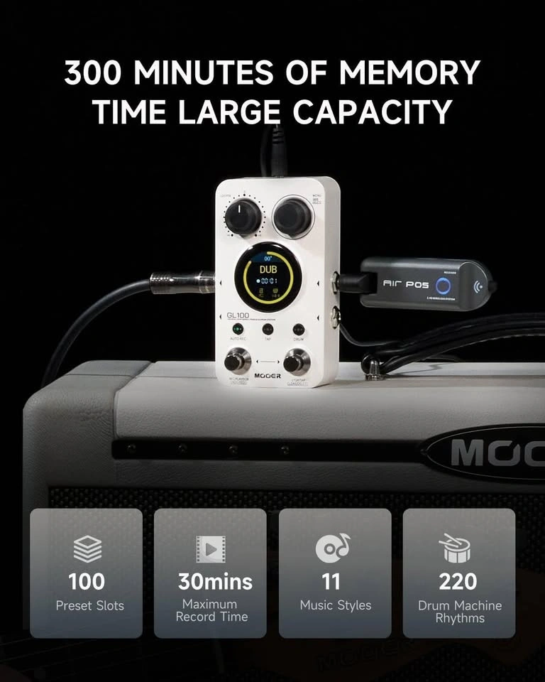 MOOER GL100 Looper Pedal - photo 3