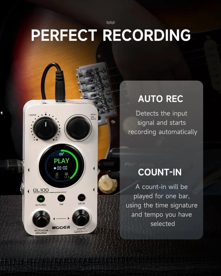 MOOER GL100 Looper Pedal - photo 4