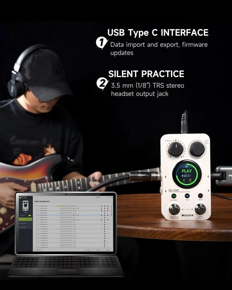 MOOER GL100 Looper Pedal - photo 5