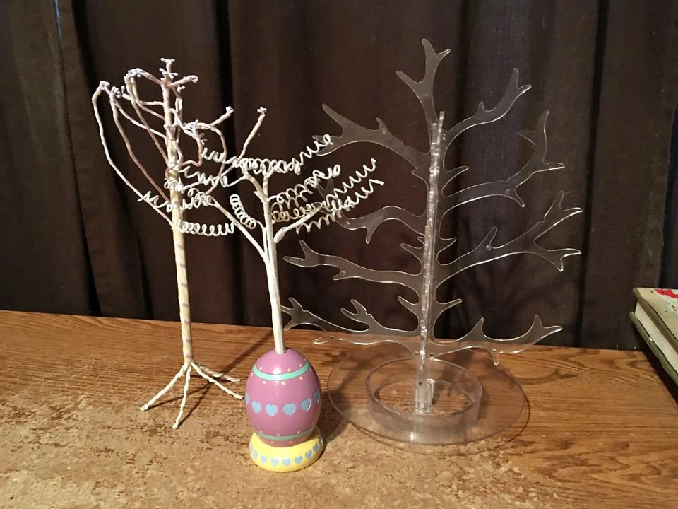 LOT OF 3 AMSCAN PLASTIC ACRYLIC 12” MONEY TREE EASTER EGG ROPE T
