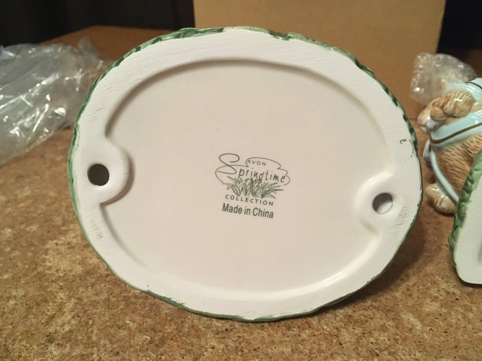 2002 Avon Springtime Collection Mr. & Mrs. Bunny Tealight Holder - photo 5