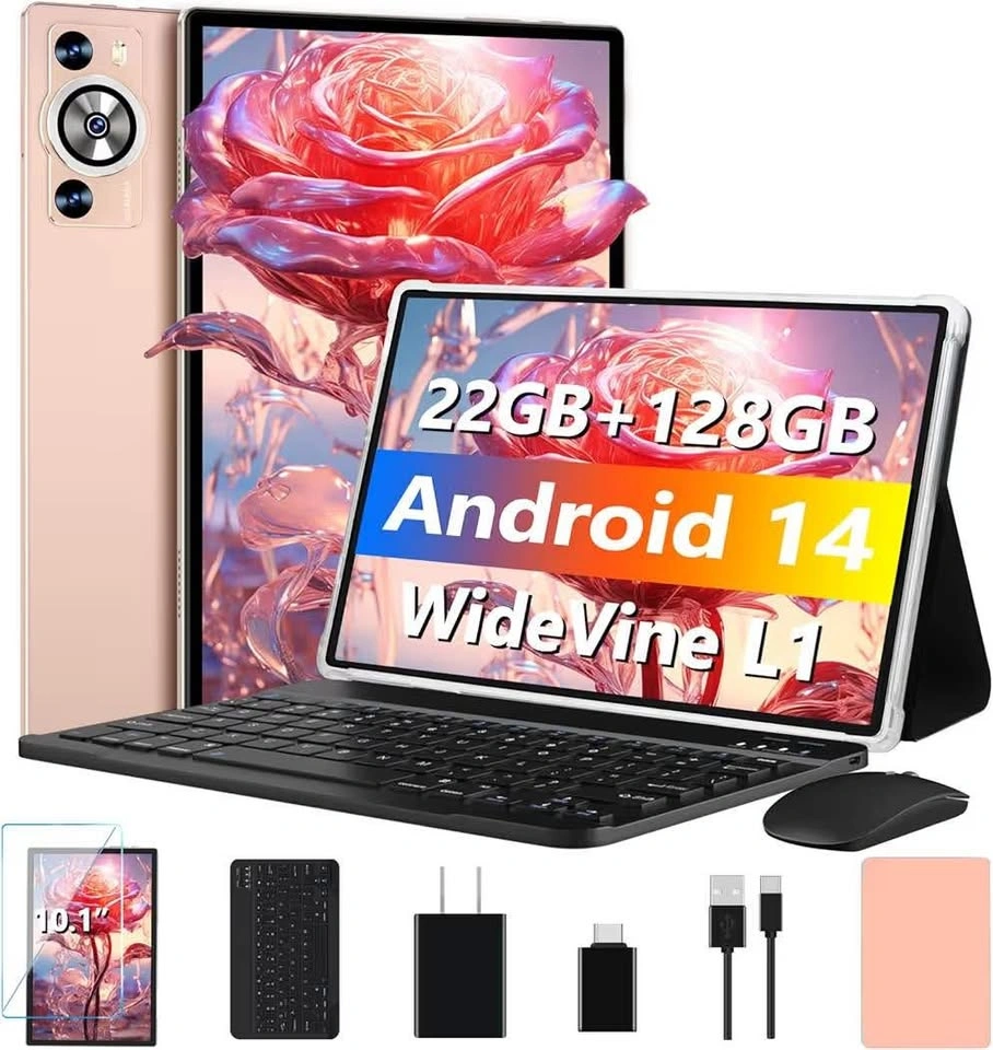 Android Tablet 10” - 128GB Storage, Keyboard & Mouse - photo 2