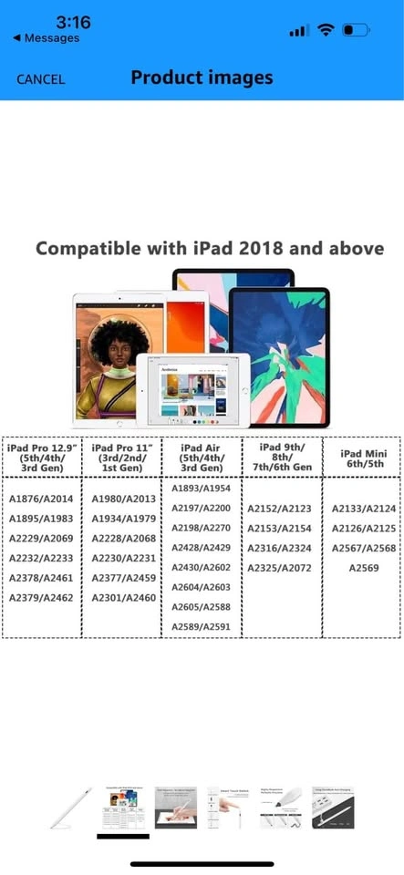 Stylus Pen for Apple iPad with Palm Rejection - photo 2