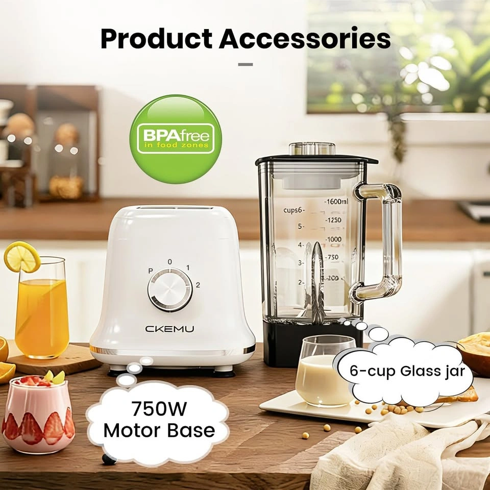 Blender 750W 6-Cup Glass - photo 3