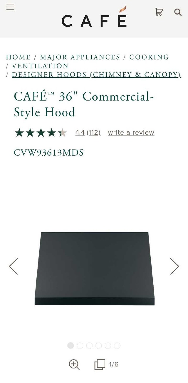 GE CAFE VENTILATION HOOD - photo 3