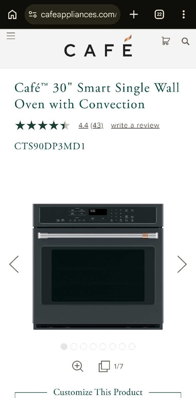 GE CAFE Wall Oven