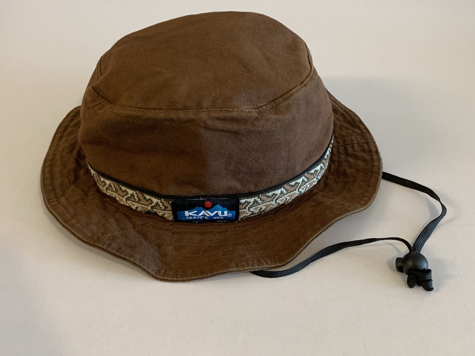⚽️ Vintage KAVU Bucket Hat Brown Cotton Canvas Adjustable USA