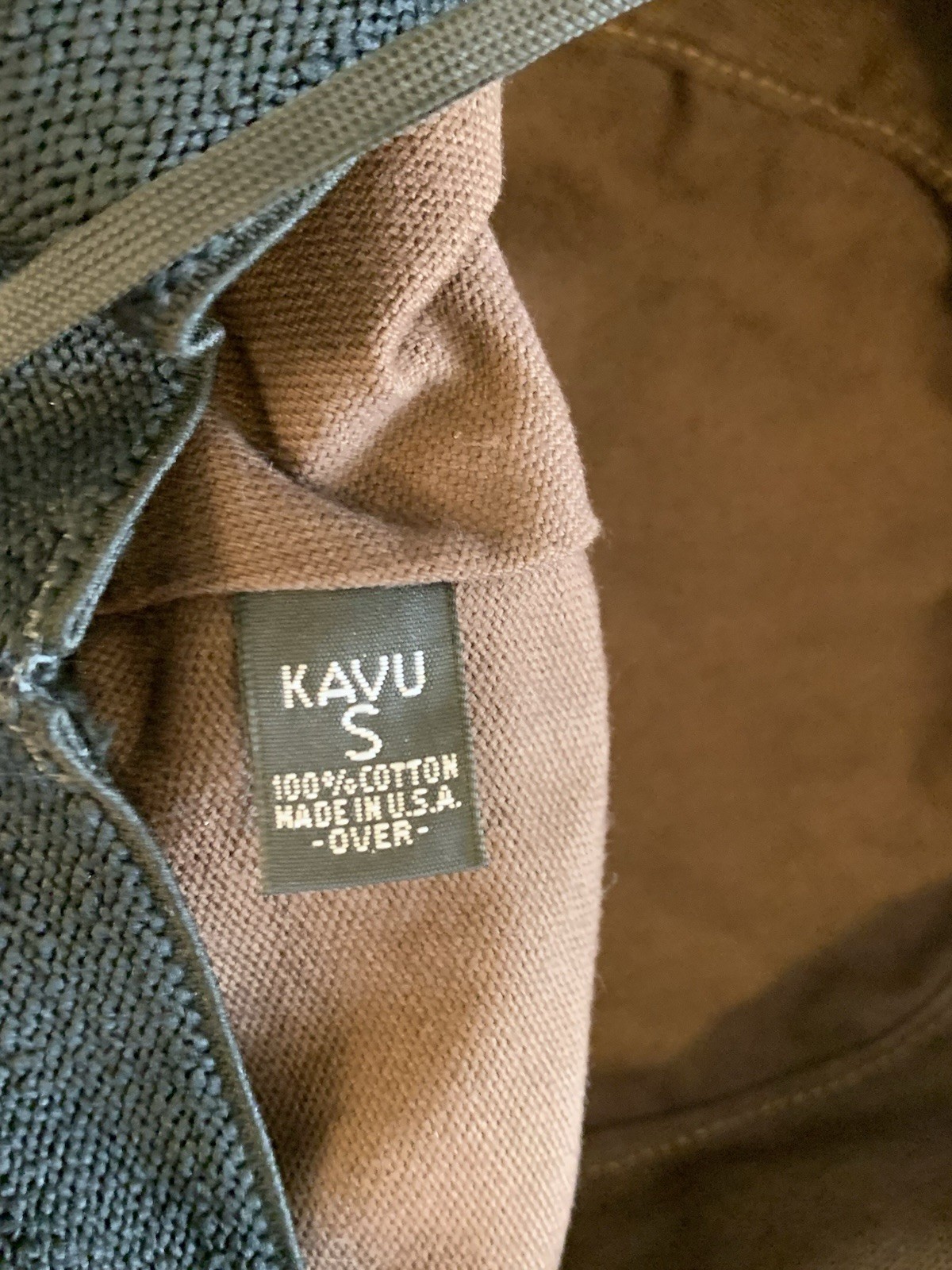 ⚽️ Vintage KAVU Bucket Hat Brown Cotton Canvas Adjustable USA - photo 3