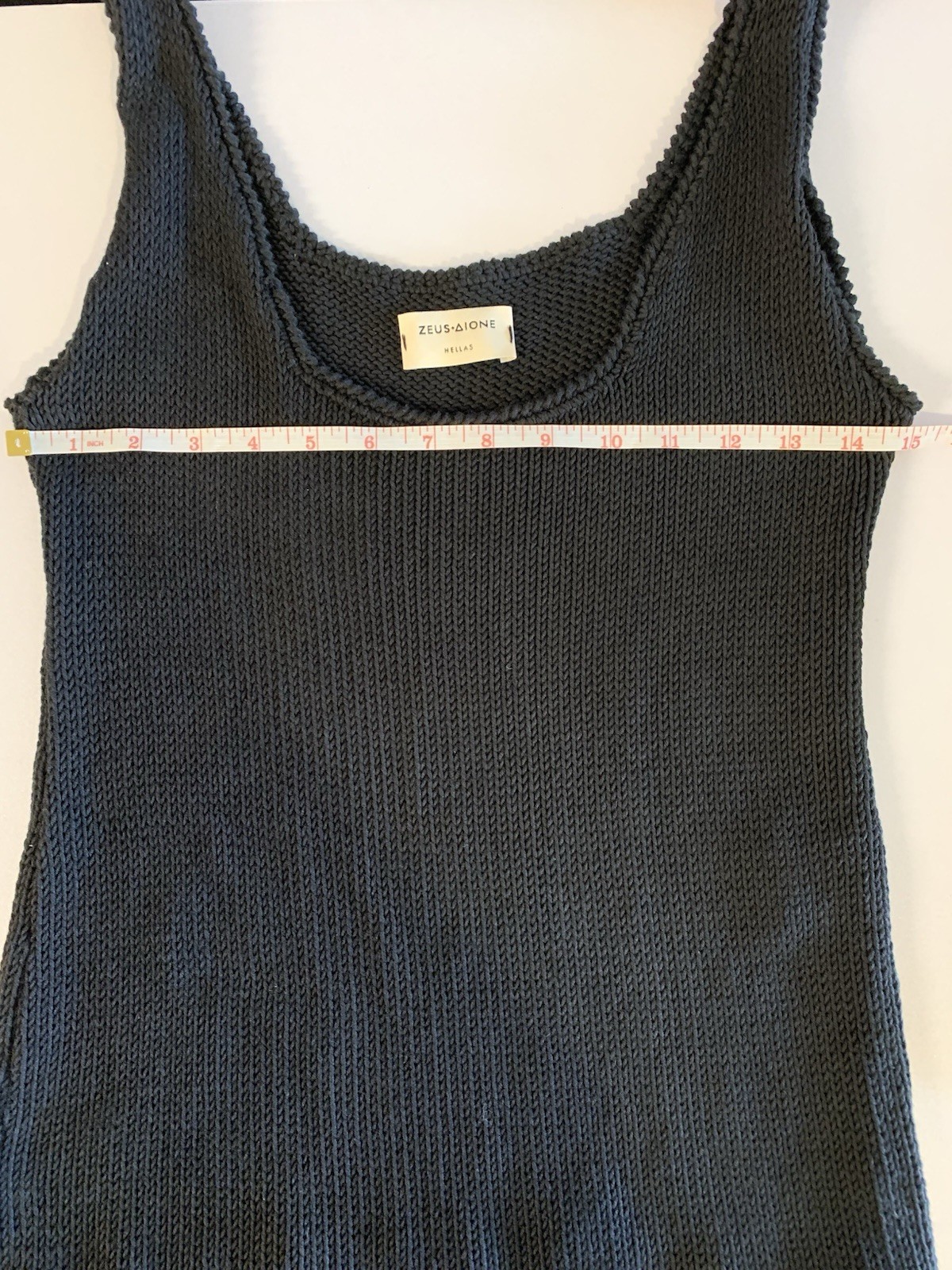 ⚽️ Zeus + Dione Hellas Iole Black Knit Fringe Tank Top 42 - photo 4