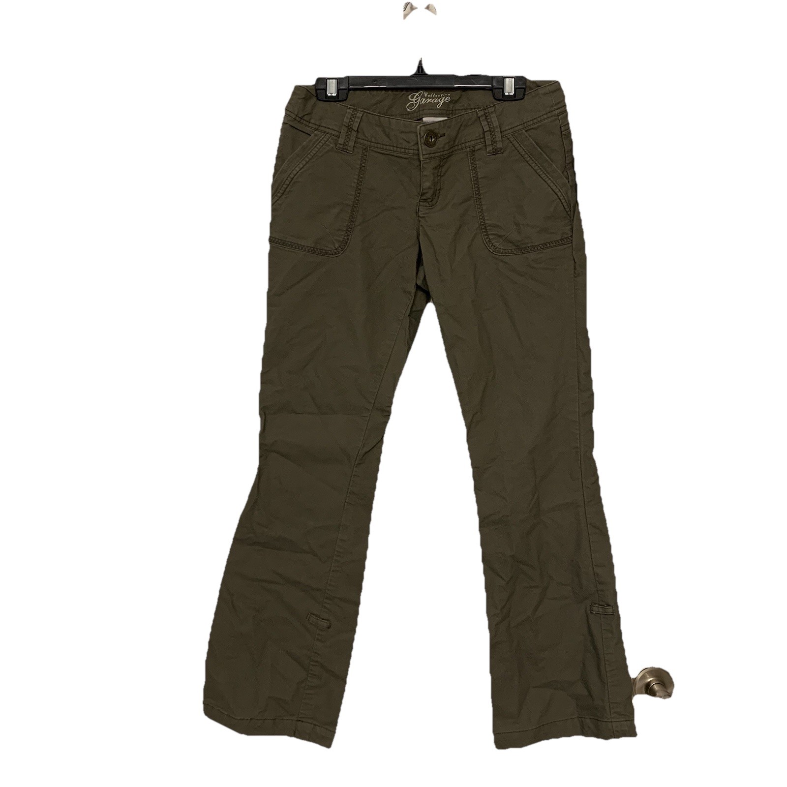 ⚽️ VTG Y2K Garage Low Rise Cargo Pants 5 Khaki Stretch