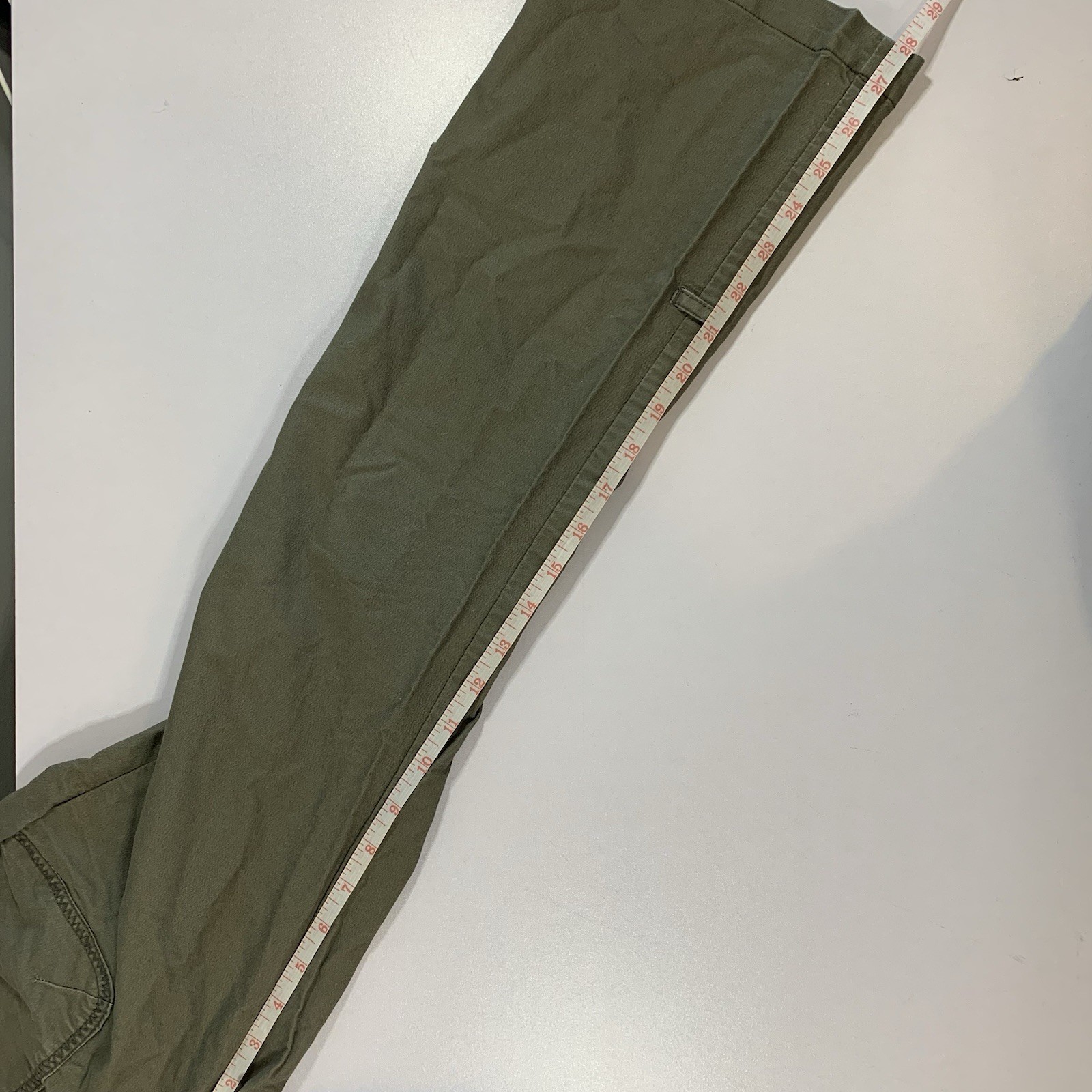 ⚽️ VTG Y2K Garage Low Rise Cargo Pants 5 Khaki Stretch - photo 5