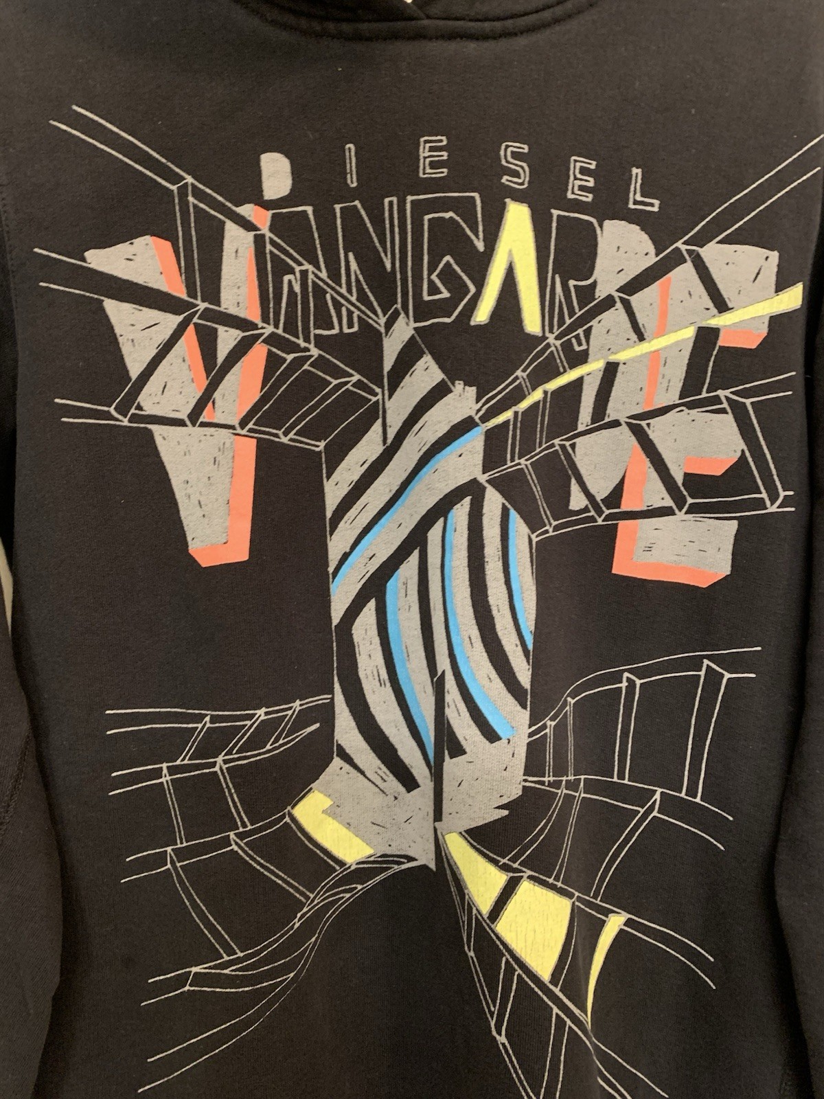 ⚽️ Diesel VANGARDE S-Ginn-T10 Industrial Graphic Hoodie Size M - photo 2