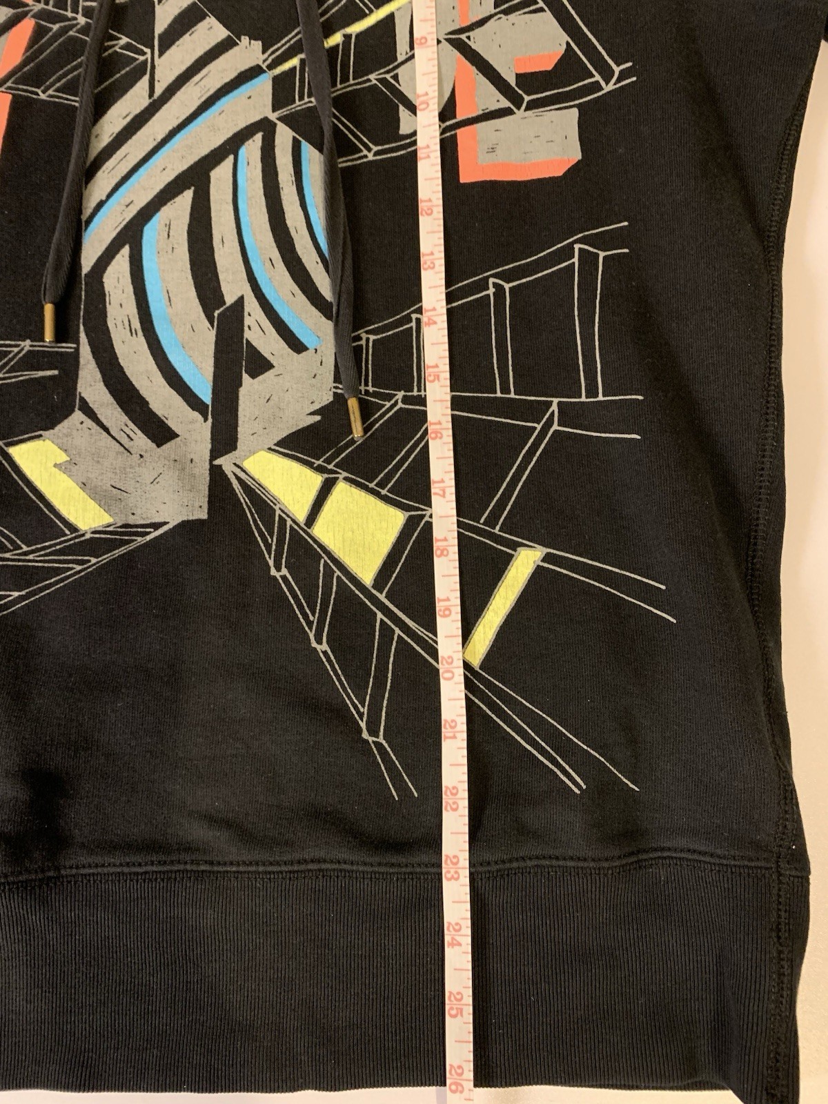 ⚽️ Diesel VANGARDE S-Ginn-T10 Industrial Graphic Hoodie Size M - photo 5