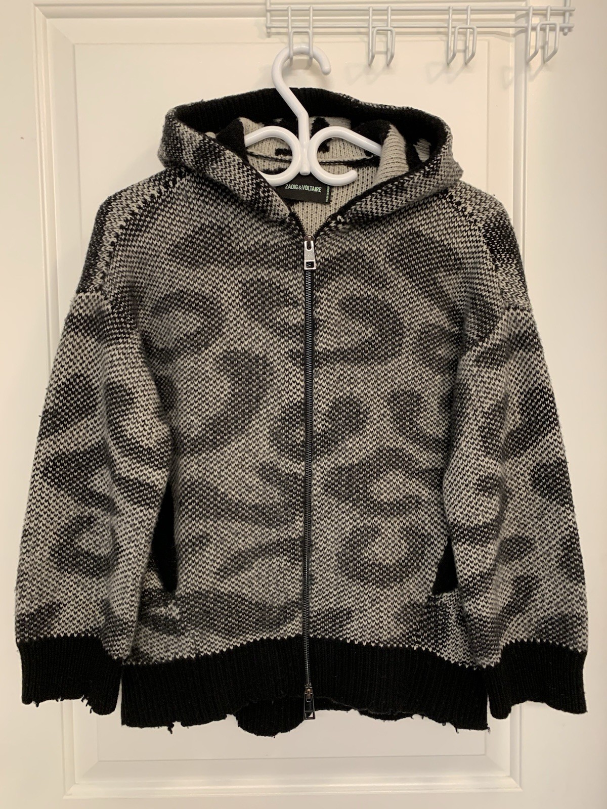 ⚽️ Zadig & Voltaire Lennox RC Leo Jacq Cashmere Leopard Hoodie - photo 2