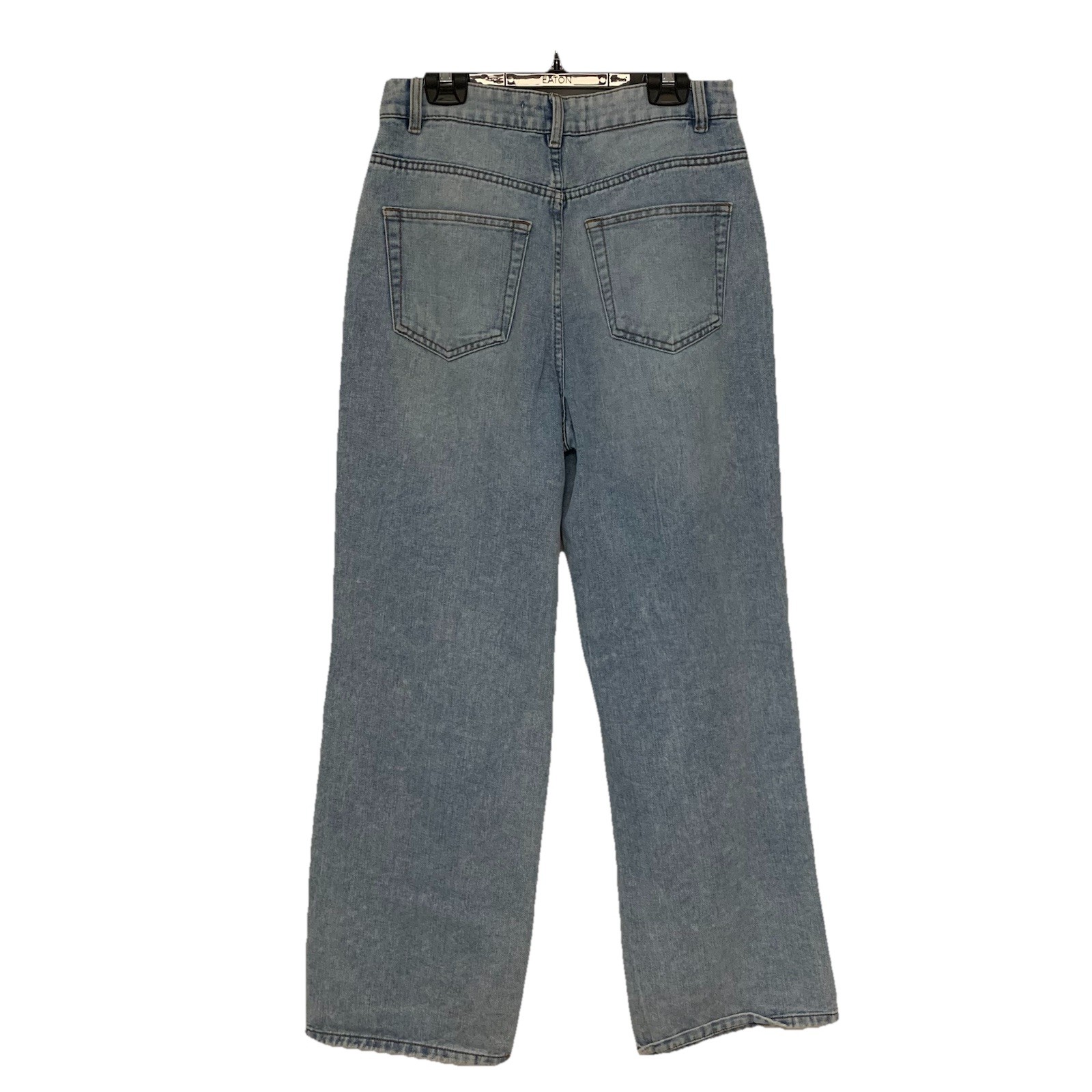 ⚽️ Refuge Denim Wide Leg Jeans 7 High Rise Light Wash Distressed - photo 2