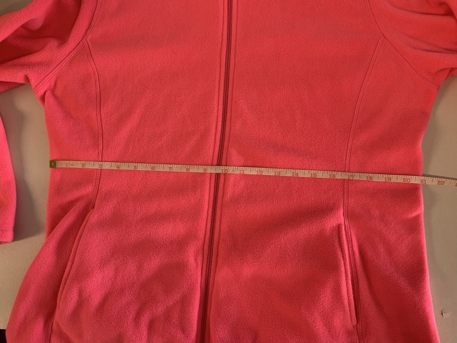 ⚽️ Old Navy Neon Pink Fleece XL Full Zip Bright Monochrome - photo 3