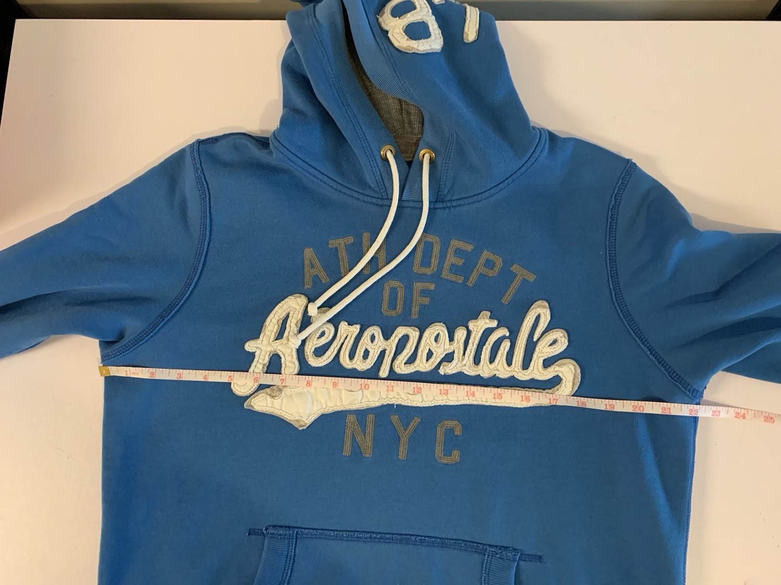 ⚽️ Y2K Aeropostale Hoodie Mens Large Blue - photo 5