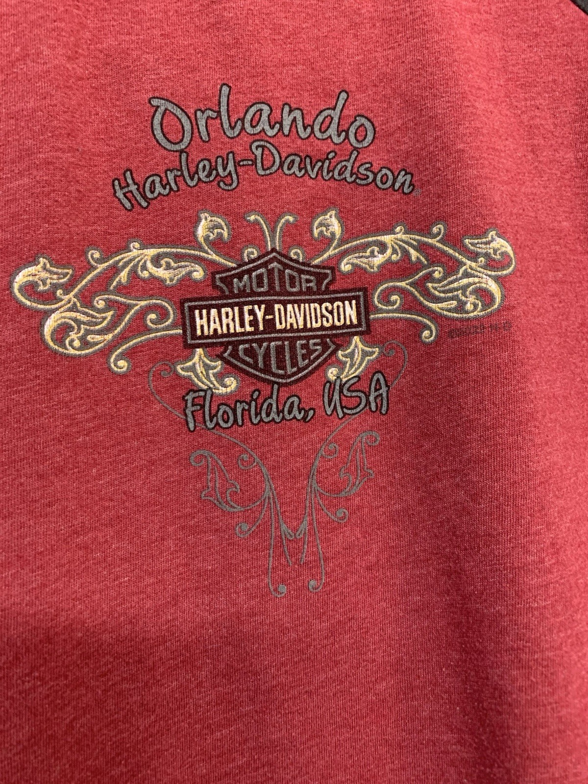 ⚽️ Harley Davidson Orlando T-shirt Women’s Large - photo 4