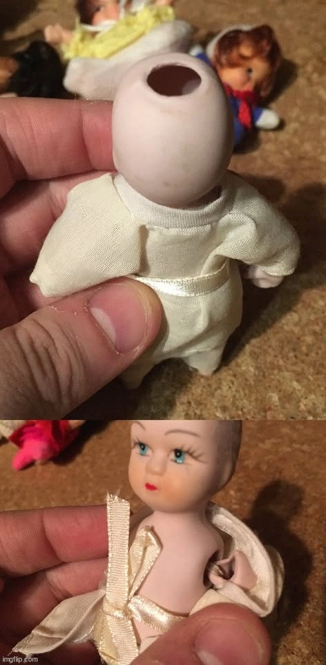 LOT OF 7 SMALL BABY DOLLS KEWPIE MATTEL SHOE BABY 1965 UD DOLL - photo 5