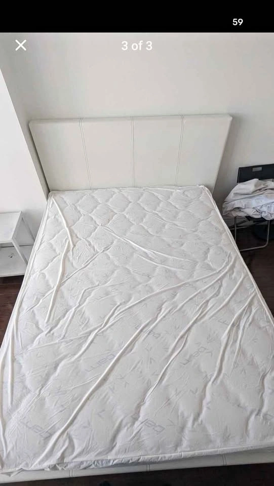Queen Bed + Mattress + Bed Box