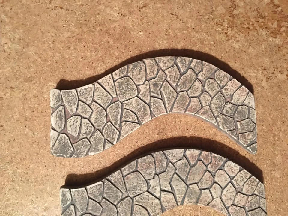 LOT OF 3 CURVED FAIRY PATH 7" GARDEN DECOR MAYRICH COMPANY - photo 4