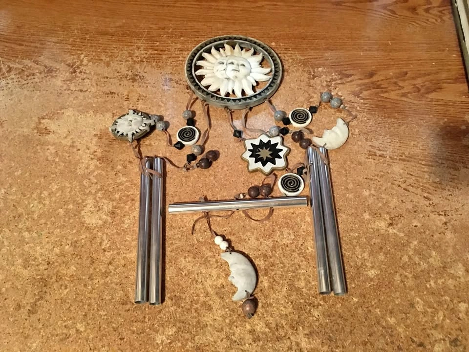 SUN AND MOON TWO FACE WIND CHIME