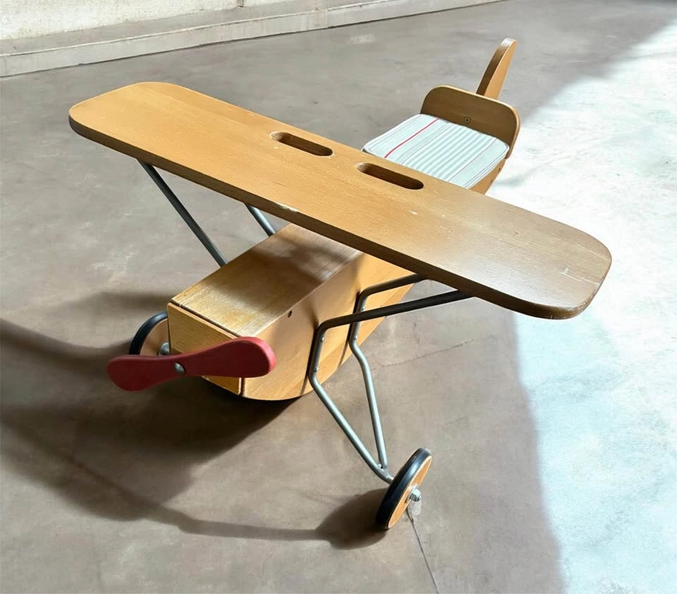 Moulin Roty Wooden Ride-On Airplane - photo 2