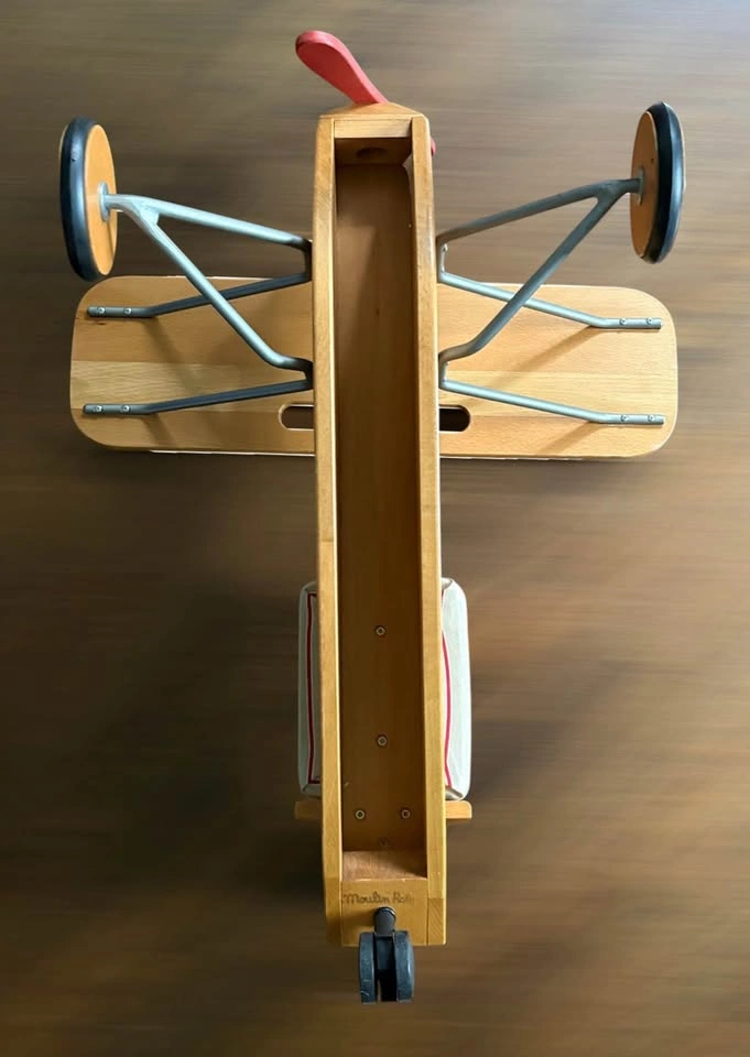 Moulin Roty Wooden Ride-On Airplane - photo 3