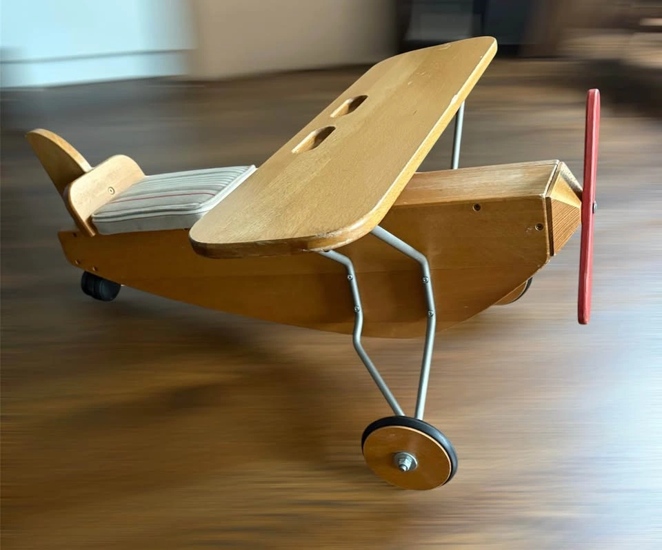 Moulin Roty Wooden Ride-On Airplane - photo 4