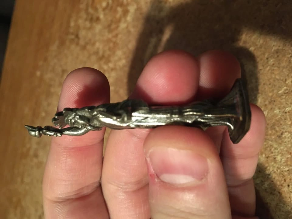 MINIATURE PEWTER STATUE OF LIBERTY 2.5" FIGURINE - photo 4