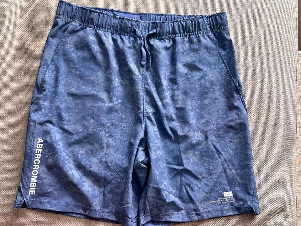 Abercrombie Boys' YPB Motiontek Training Shorts ~ Blue ⚽️