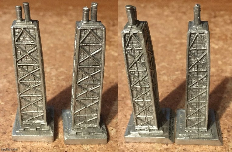 Lot of 5 Spoontiques Pewter Chicago Landmarks Figurines - photo 3
