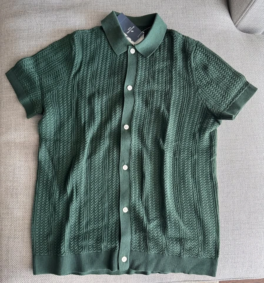 Abercrombie Boys Button-through Sweater Polo ~ Size 15/16⚽️ - photo 2