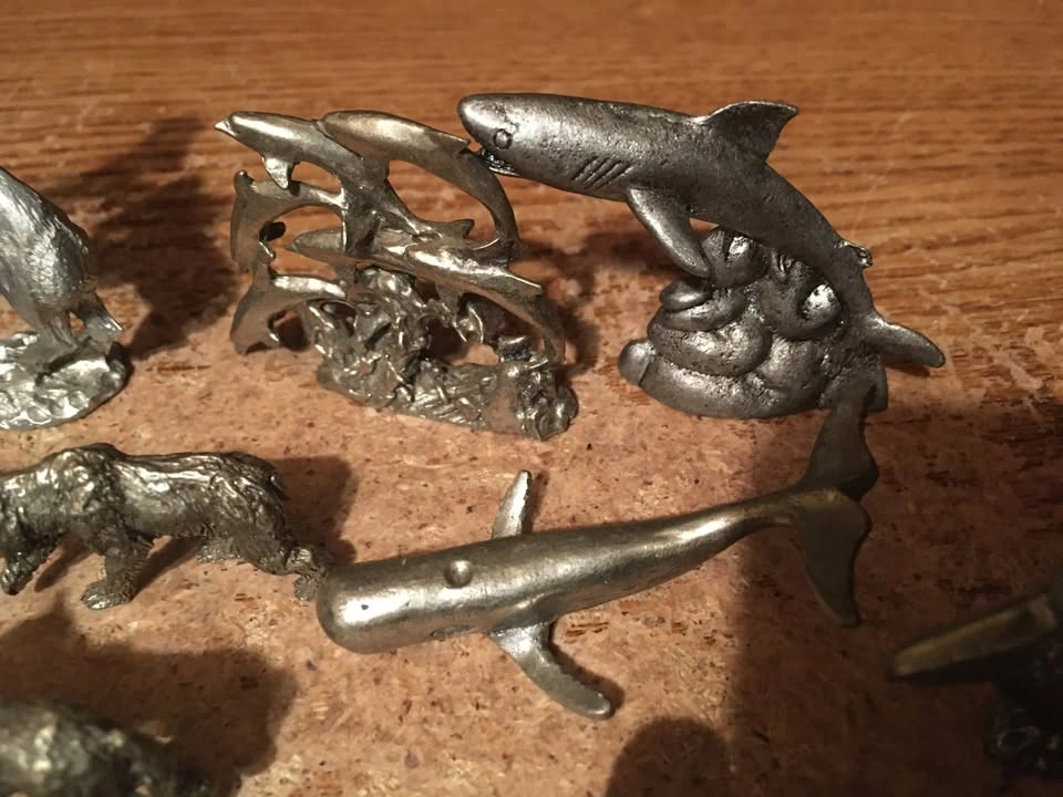 Lot of 42 Miniature Pewter Animal Figurines - photo 4