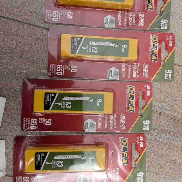 Olfa Snap-off Blades and Milwaukee Step Drill Bits