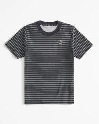 Abercrombie Boys Striped Essential Icon Crew Tee ⚽️