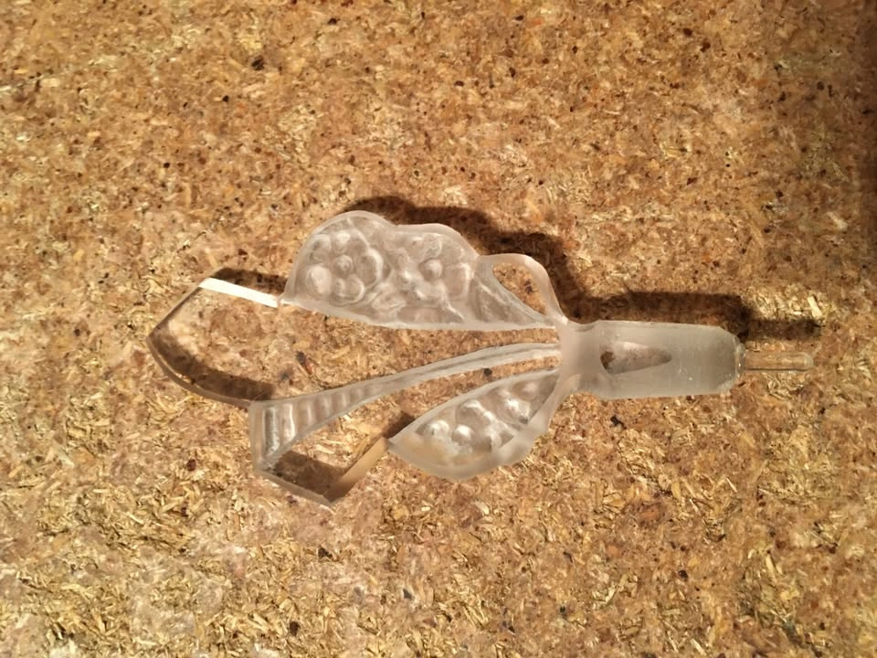 ANTIQUE ART DECO WHEEL CUT CRYSTAL PERFUME BOTTLE CZECH GLASS - photo 4
