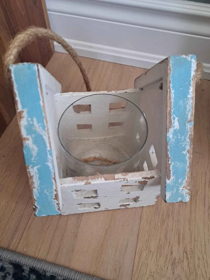 Candle holder wooden craft