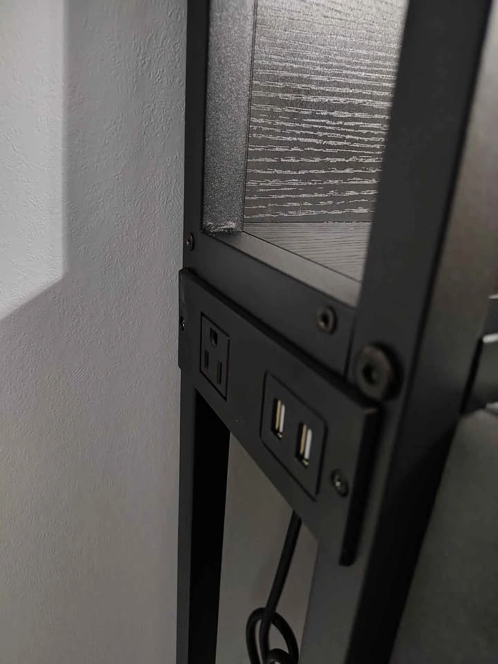 King Size Headboard Black 3 Tier LED Lighting - photo 5