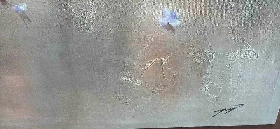Genuine Acrylic Japanese Style Magnolia Flowers Painting - photo 5