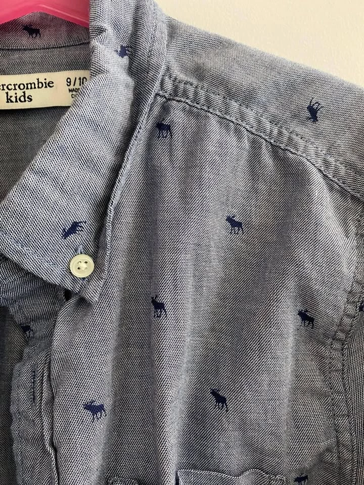 Abercrombie Kids Long-Sleeve Icon Shirt ~ Size 9/10⚽️ - photo 2