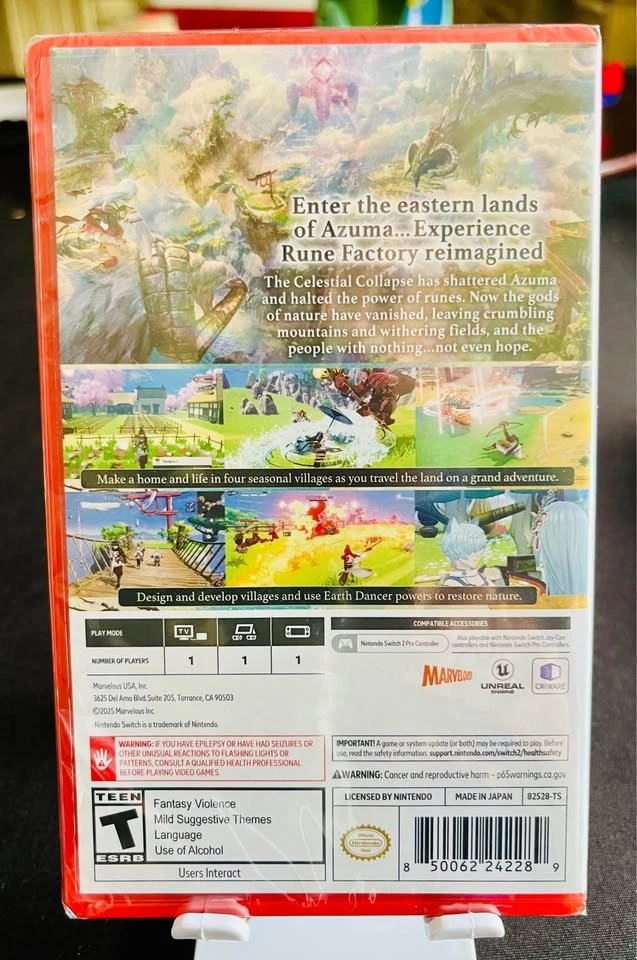 Nintendo Switch 2 - Rune Factory Guardians of Azuma - NEW - photo 2