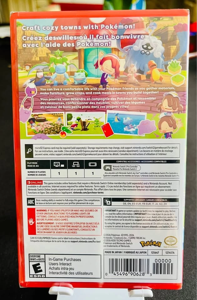 Nintendo Switch 2 - Pokemon Pokopia - NEW Sealed - photo 2