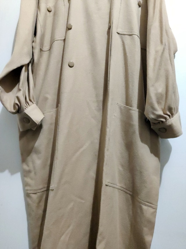 Made in France 100% Wool Trench Coat Vintage Timwear Paris - photo 4