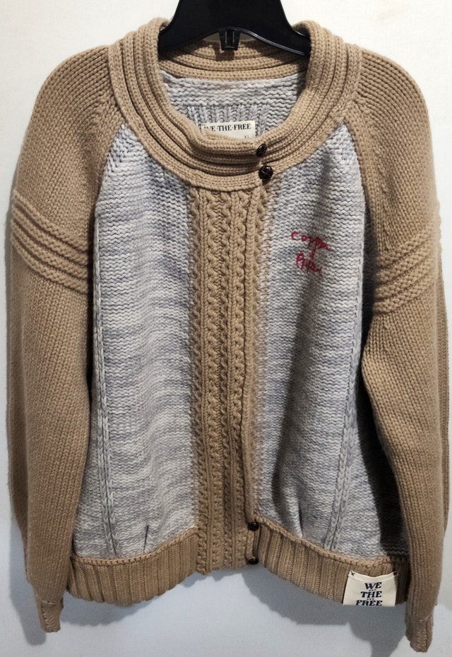 Free People We The Free Highland Cardi 100% Wool Deadstock XL - photo 3