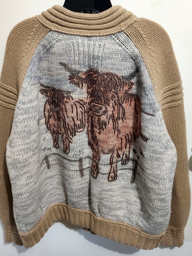 Free People We The Free Highland Cardi 100% Wool Deadstock XL - photo 4