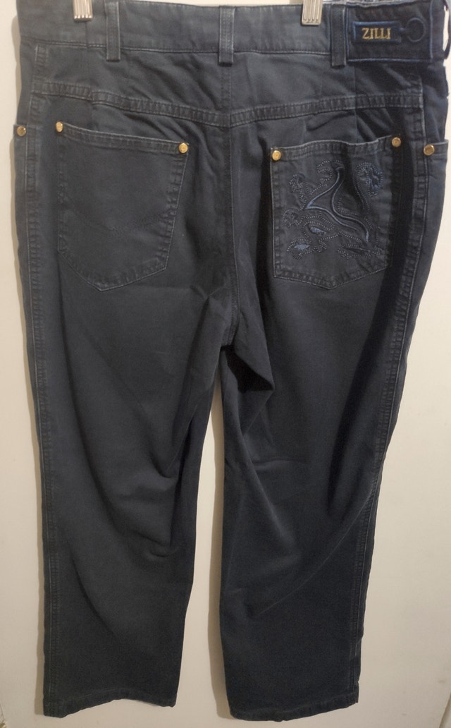 Zilli Luxury Designer "Griffon" embroidery Rare Vintage Jeans - photo 5